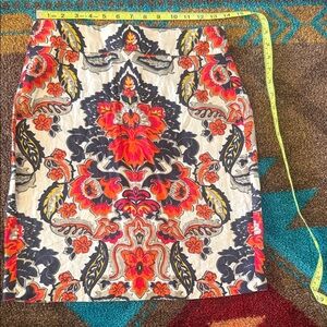 J. Crew Vibrant Floral Pencil Skirt